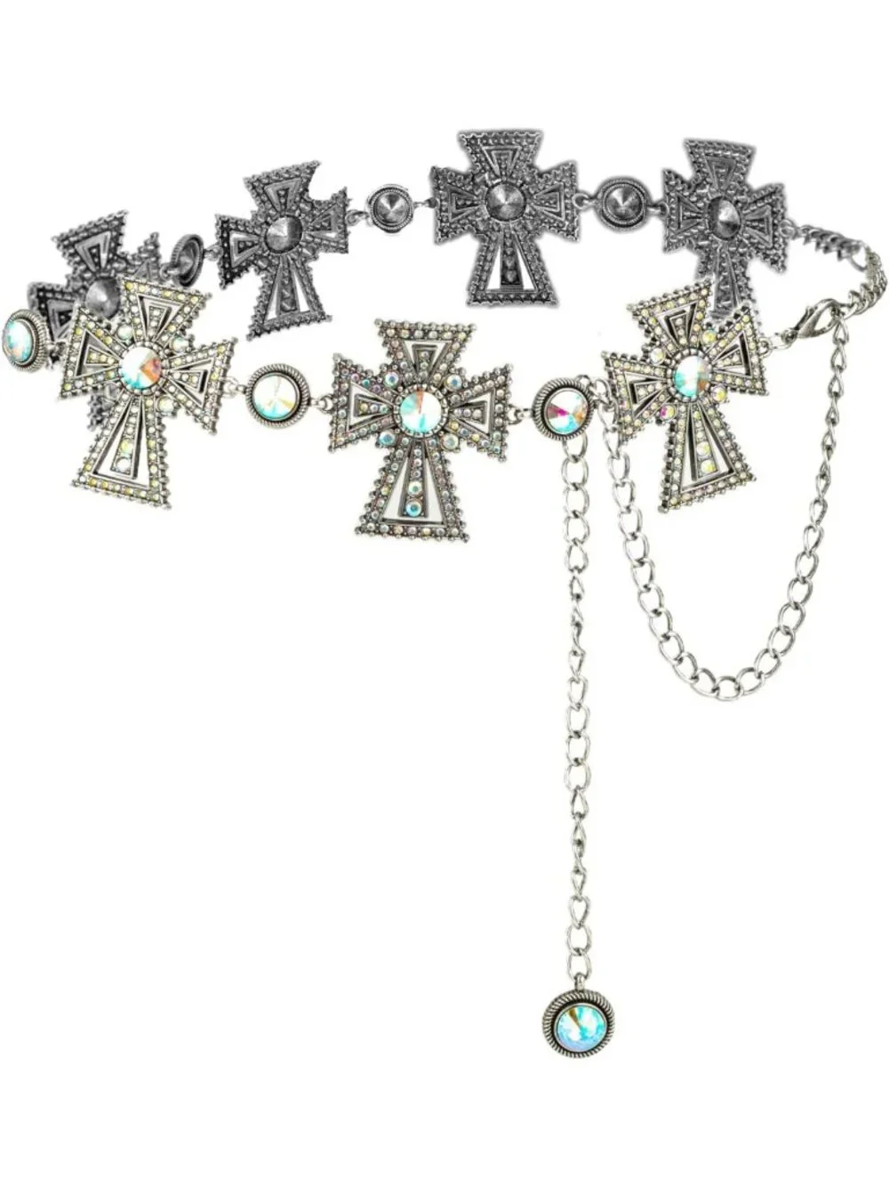 Stylish Western Metal Concho Belt for Women | Adjustable Cowgirl Waist Chain